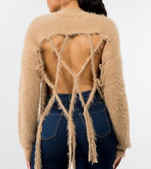 SWEATER OPEN BACK